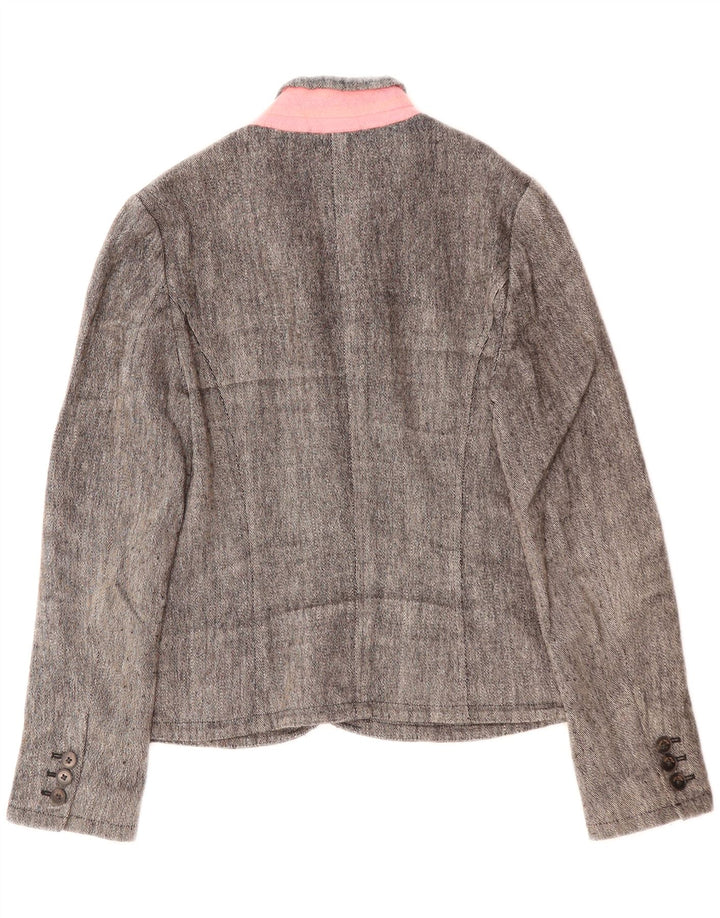 JACK WILLS Jachetă pentru femei cu 3 nasturi, UK 10, in mică, gri