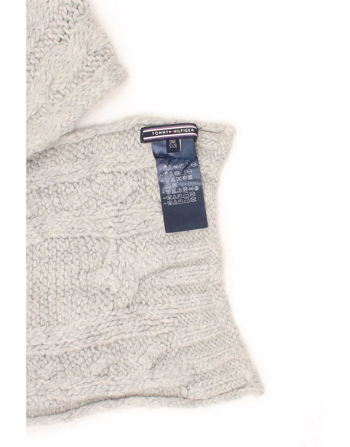 Fular dreptunghiular tricotat pentru bărbați Tommy Hilfiger, mărime unică, gri