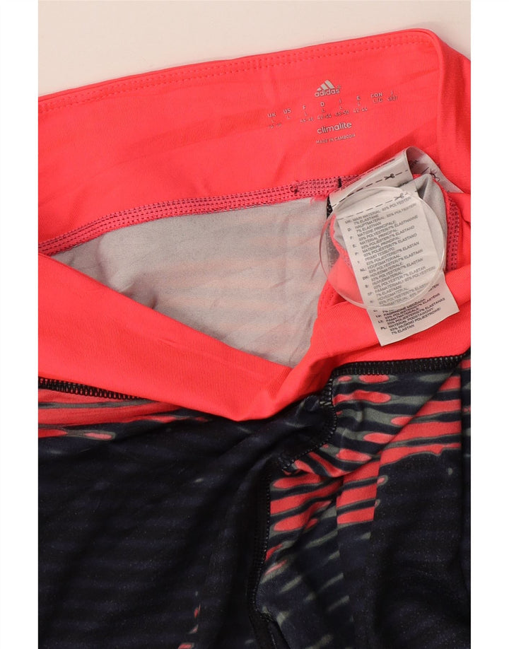 Leggings Climalite ADIDAS pentru femei Marea Britanie 16/18, mari bleumarin, floral