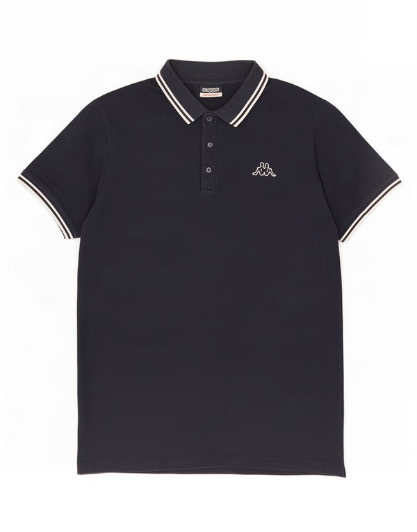 Cămașă polo pentru bărbați Kappa 2XL bumbac bleumarin