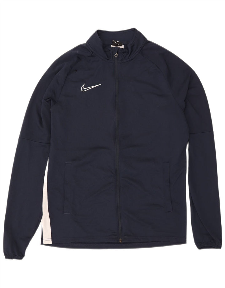Jachetă de top pentru trening Nike Dri Fit pentru bărbați, mare, albastru bleumarin