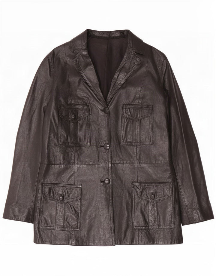 Geacă de piele pentru femei Maxime UK 14 Medium Black