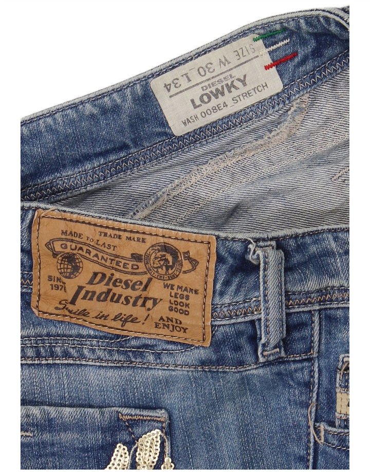 DIESEL Blugi drepti Lowky pentru femei W30 L29 Bumbac albastru