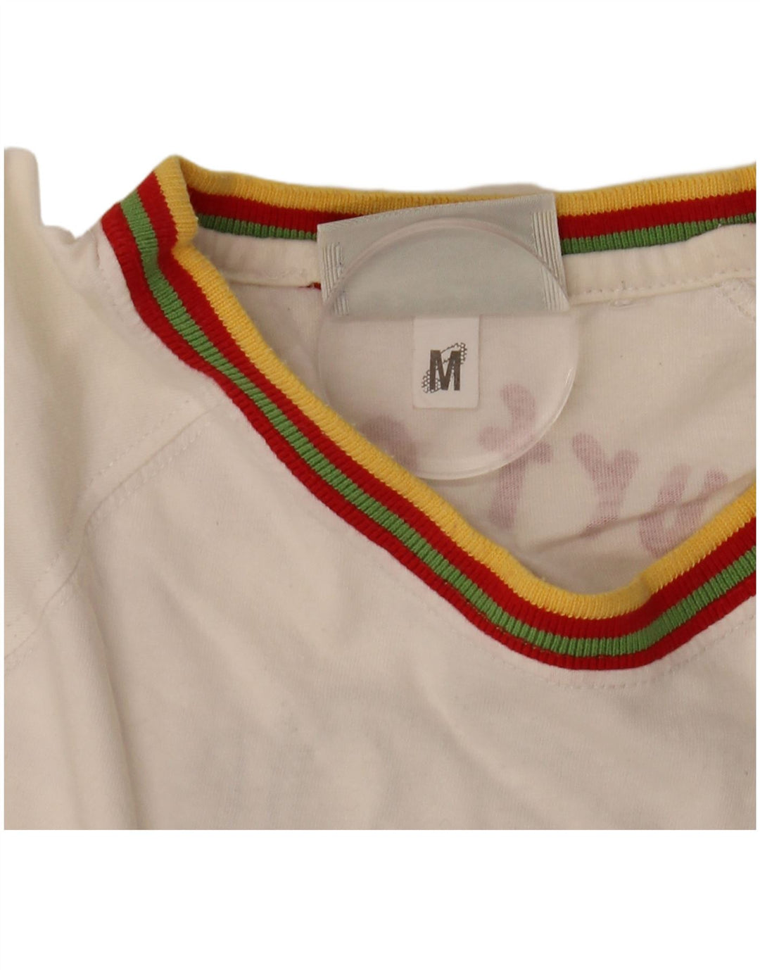 Tricou cu grafic Asics Montego Bay pentru bărbați Top mediu din bumbac cu dungi alb