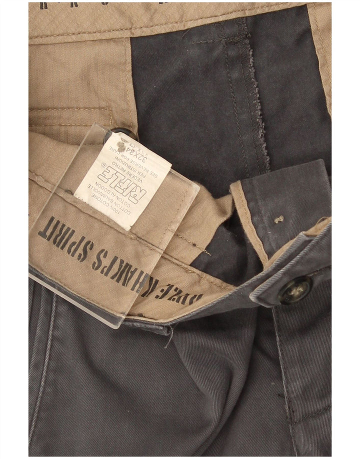 Pantaloni cargo drepti pentru bărbați Rifle W32 L34 bumbac gri