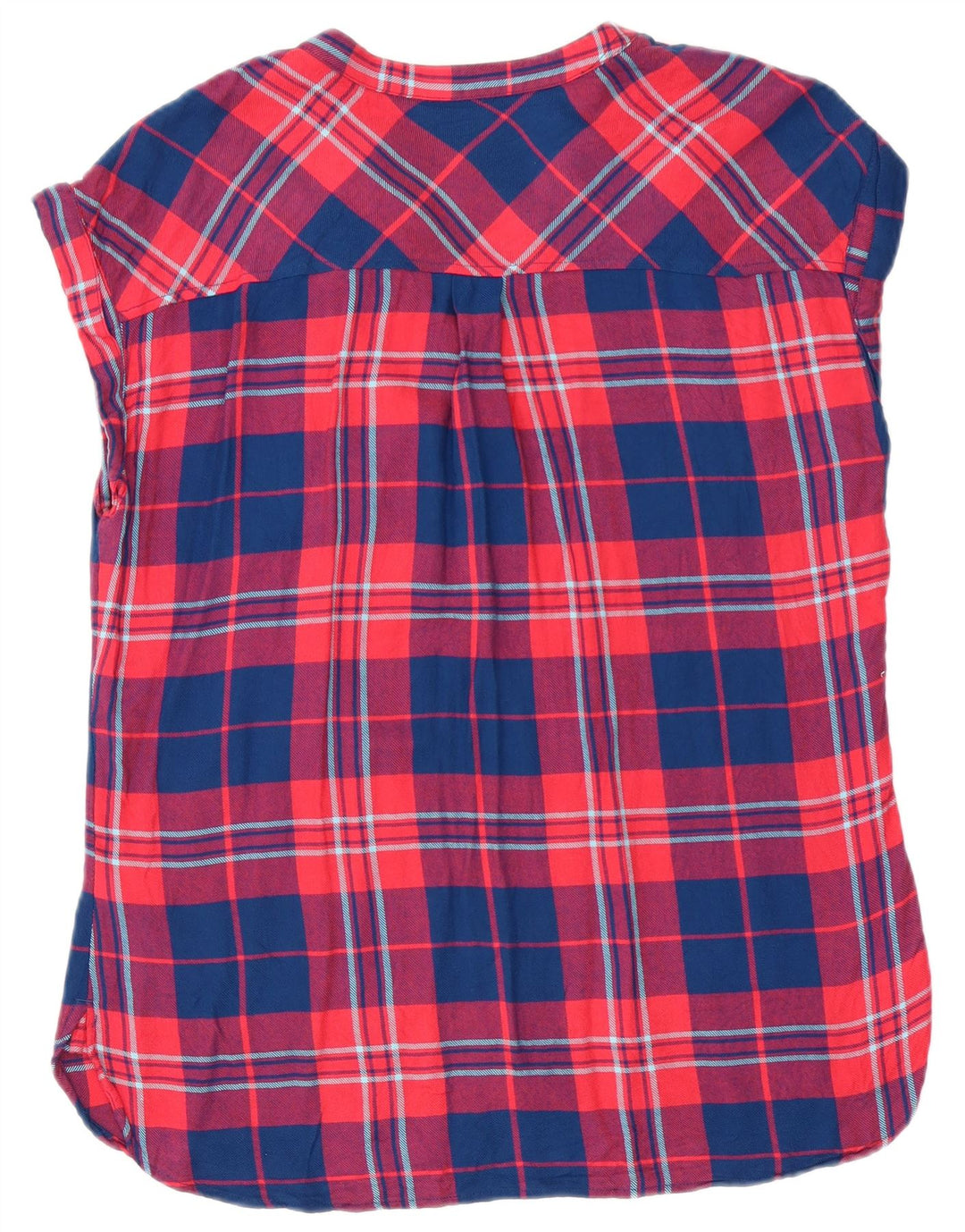 Bluză Gap Femei Top UK 14 Medium Red Check Viscose