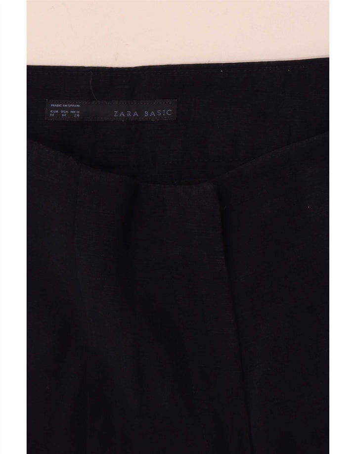 Pantaloni chino drepti pentru femei Zara Mediu L28 L28 Bleumarin