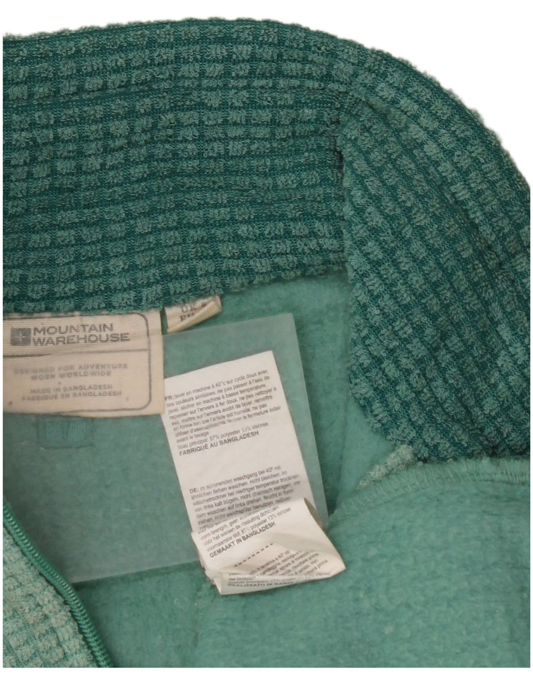 MOUNTAIN WAREHOUSE Pulover din lână, cu fermoar, pentru femei, UK 8, verde, mic