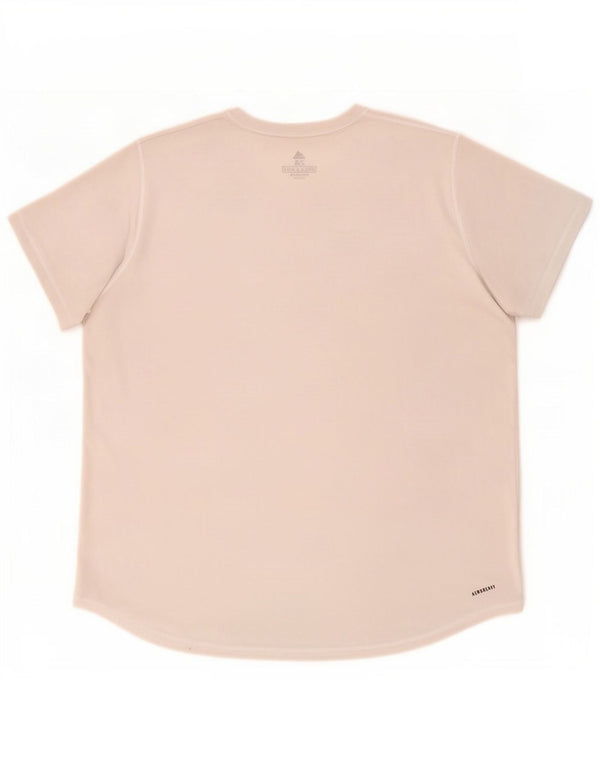 Tricou Adidas Aeroready Graphic Top UK 24/26 2XL Gri Poliester