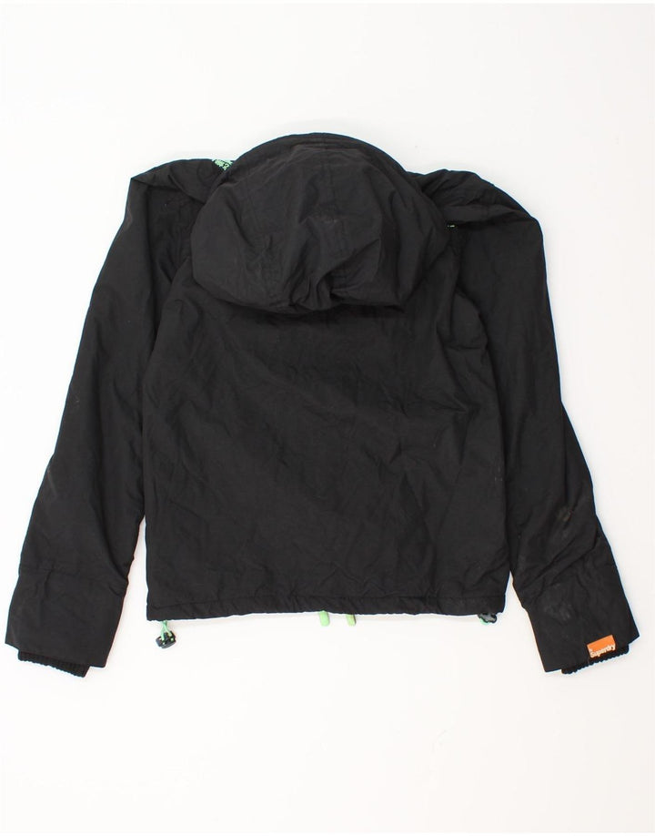 Jachetă Windbreaker cu grafică Superdry pentru femei UK 10 Small Black