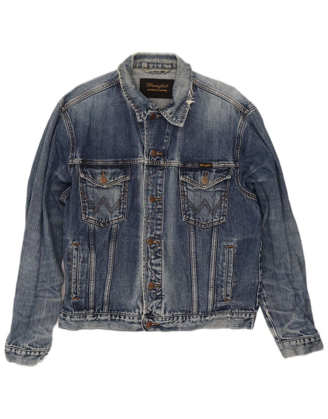 Jachetă de blugi pentru femei Wrangler UK 16, mare, albastru, bumbac