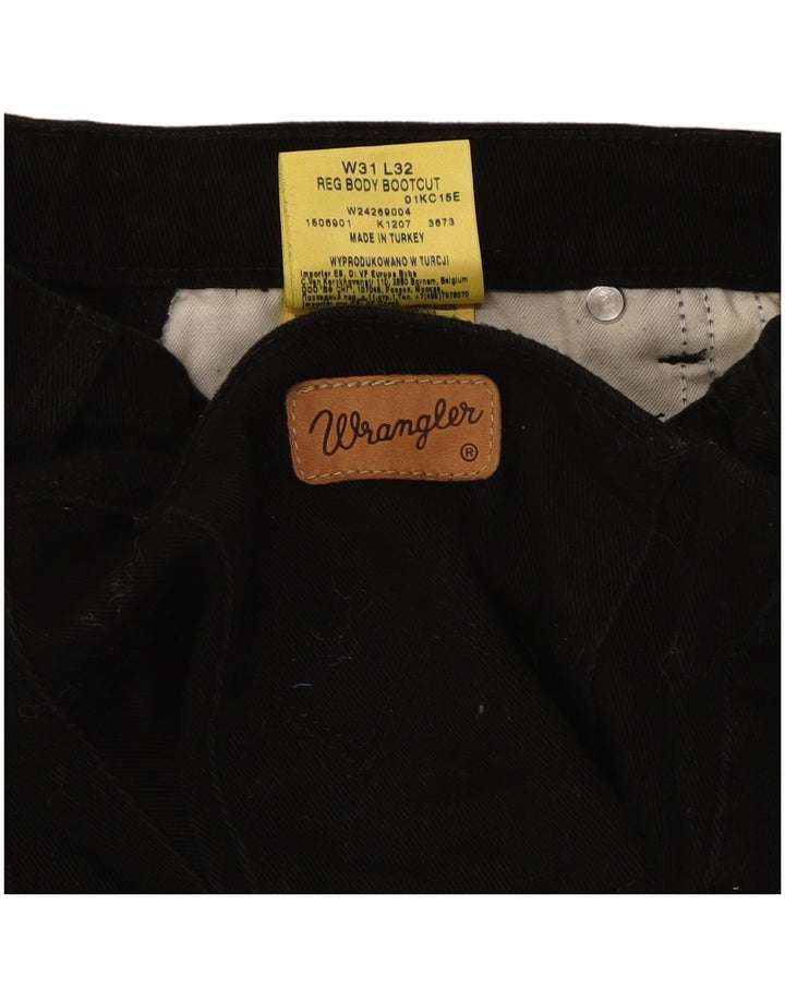 Blugi Bootcut Wrangler pentru femei W31 L32 bumbac negru