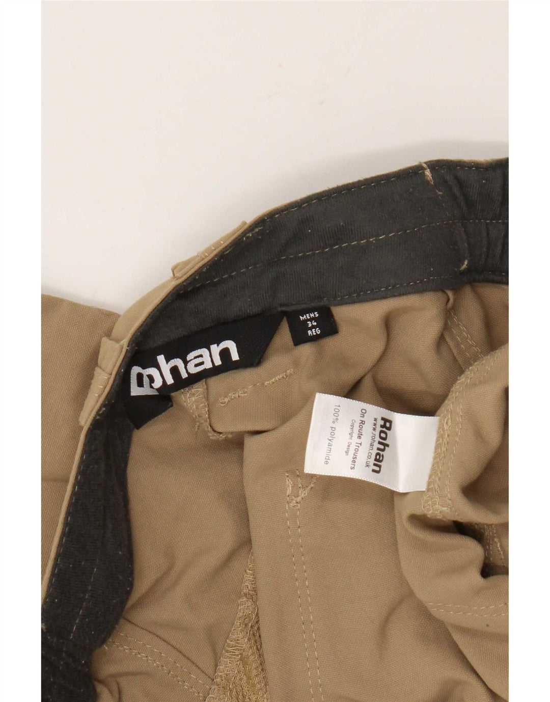 Pantaloni chino drept bărbați Rohan L34 L29 Kaki Poliamidă