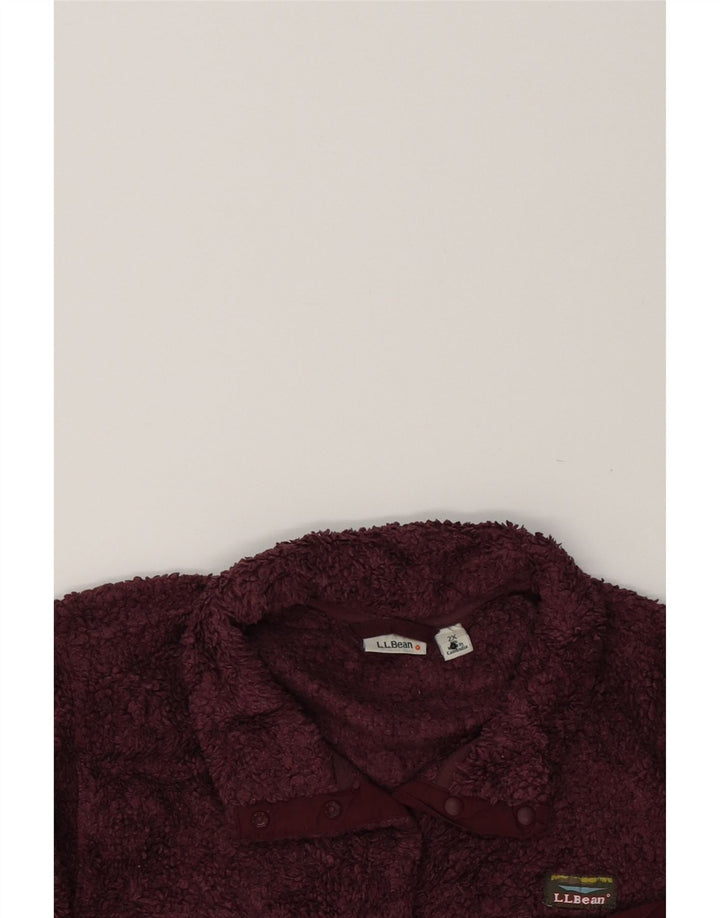 EDDIE BAUER Womens Button Neck Fleece Jumper UK 20 2XL Purple Polyester Vintage Eddie Bauer and Second-Hand Eddie Bauer from Messina Hembry 