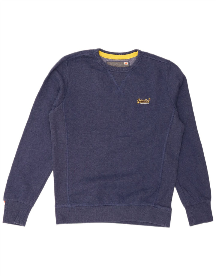 Pulover Superdry pentru bărbați, mare, albastru, bumbac