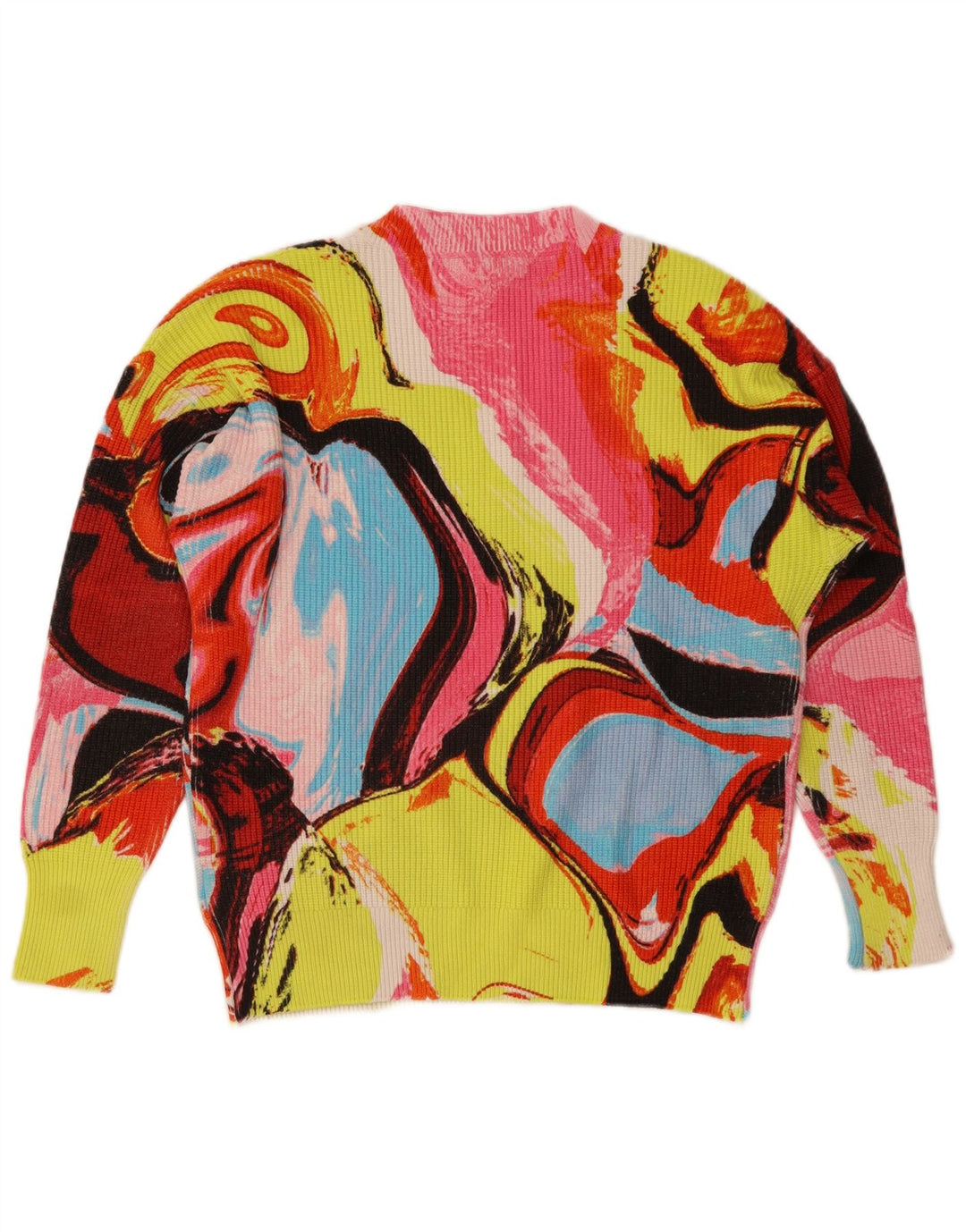 Pulover cu decolteu în V Desigual pentru femei UK 14 Medium Multicolor
