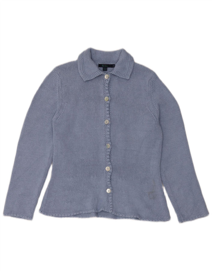 Pulover cardigan Boden pentru femei UK 14 Medium Blue Silk