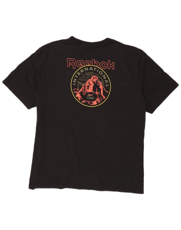 Tricou grafic pentru bărbați Reebok Top 2XL bumbac negru