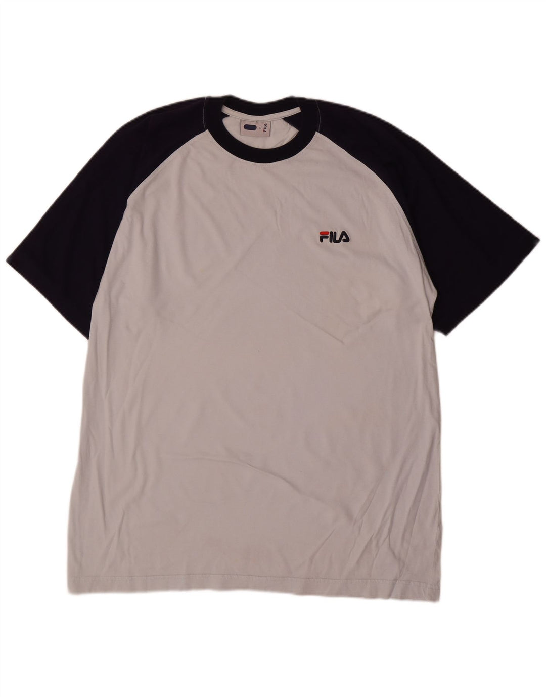 Tricou pentru bărbați Fila Top mare, gri, bumbac color bloc