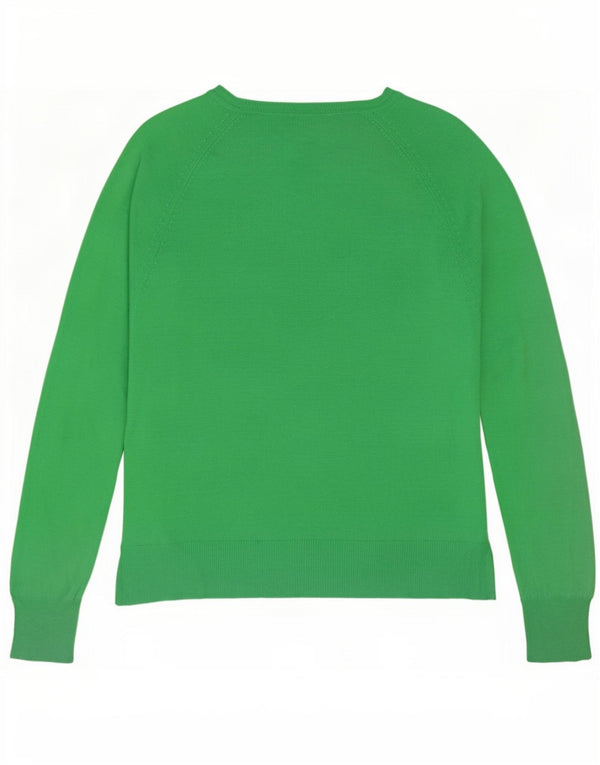 Pulover pentru femei Zara cu gât de barcă UK 10 Mic, verde, viscoză