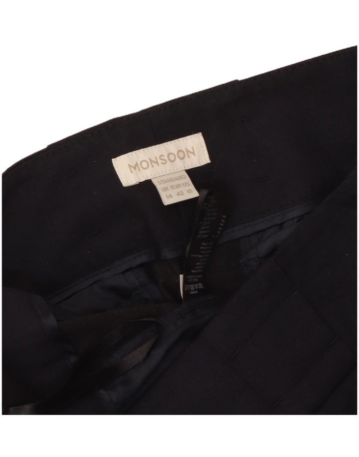 MONSOON Pantaloni casual pentru femei, cu talie standard, UK 14 Large W36 L30 Bleumarin