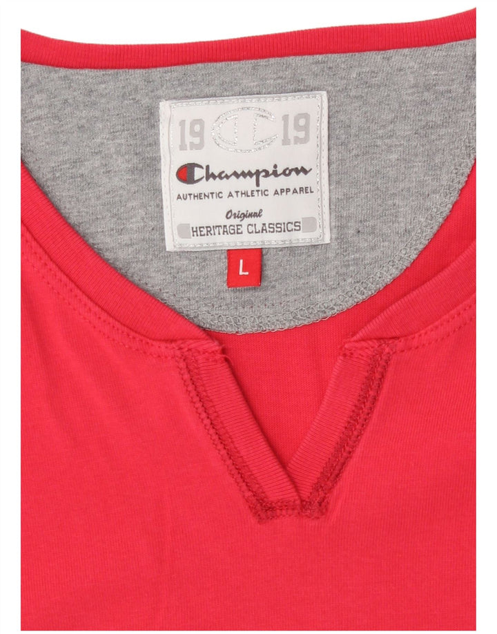Tricou Champion Womens Heritage Classics Top UK 14 Large Red