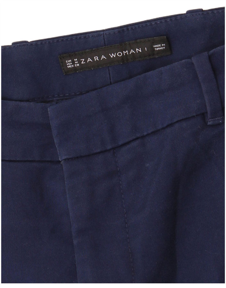 Pantaloni chino slim pentru femei Zara Mediu L28 L28 Bleumarin