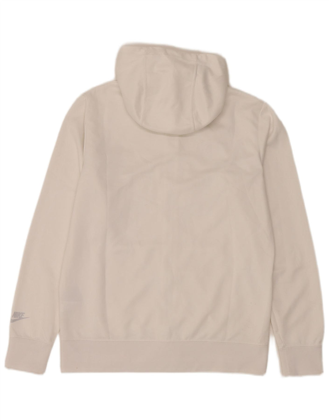 Pulover Nike Graphic Zip pentru bărbați, poliester color bloc alb mediu