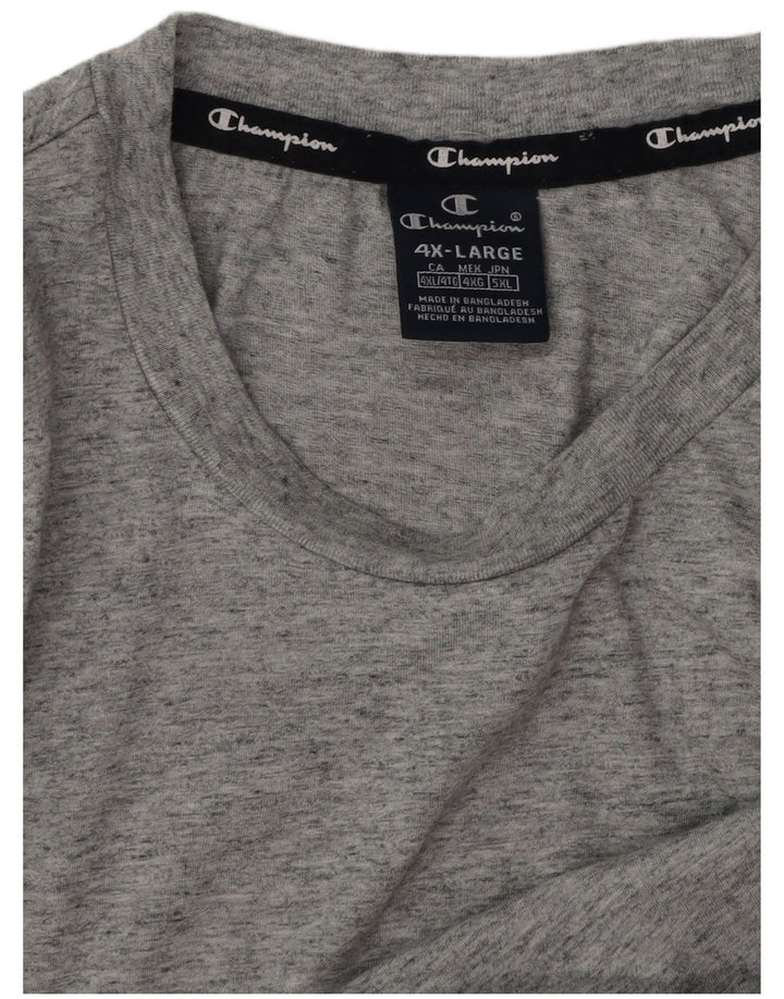 Tricou Bărbați Champion Top 4XL Gri Pete