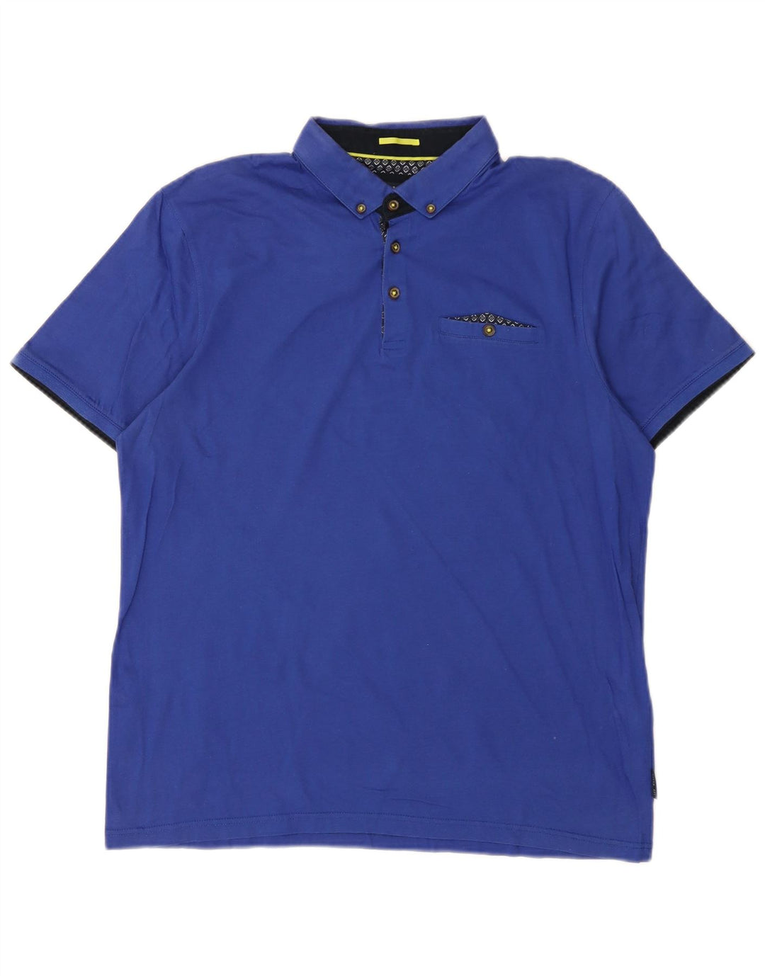 Tricou polo pentru bărbați TED BAKER Mărimea 5 XL Bumbac albastru
