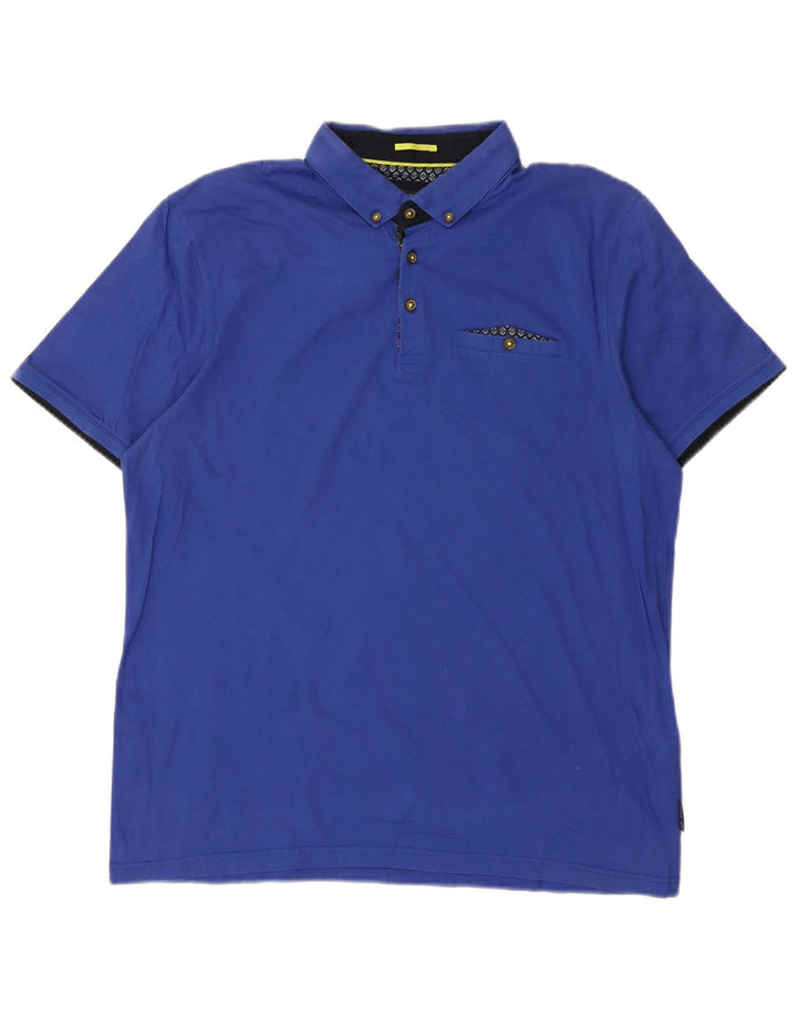 Tricou polo pentru bărbați TED BAKER Mărimea 5 XL Bumbac albastru