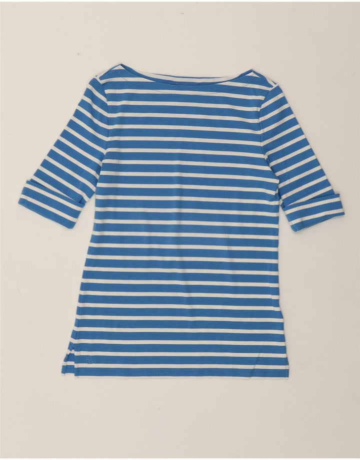 Tricou pentru femei Ralph Lauren Top UK 12 Medium Blue Bumbac