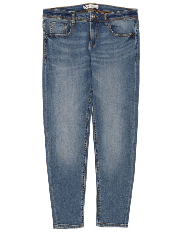 Blugi slim dama Zara EU 40 Medium W30 L26 Bumbac Albastru
