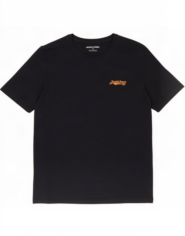 Jack & Jones Mens T-Shirt Top Medium Navy Blue Cotton