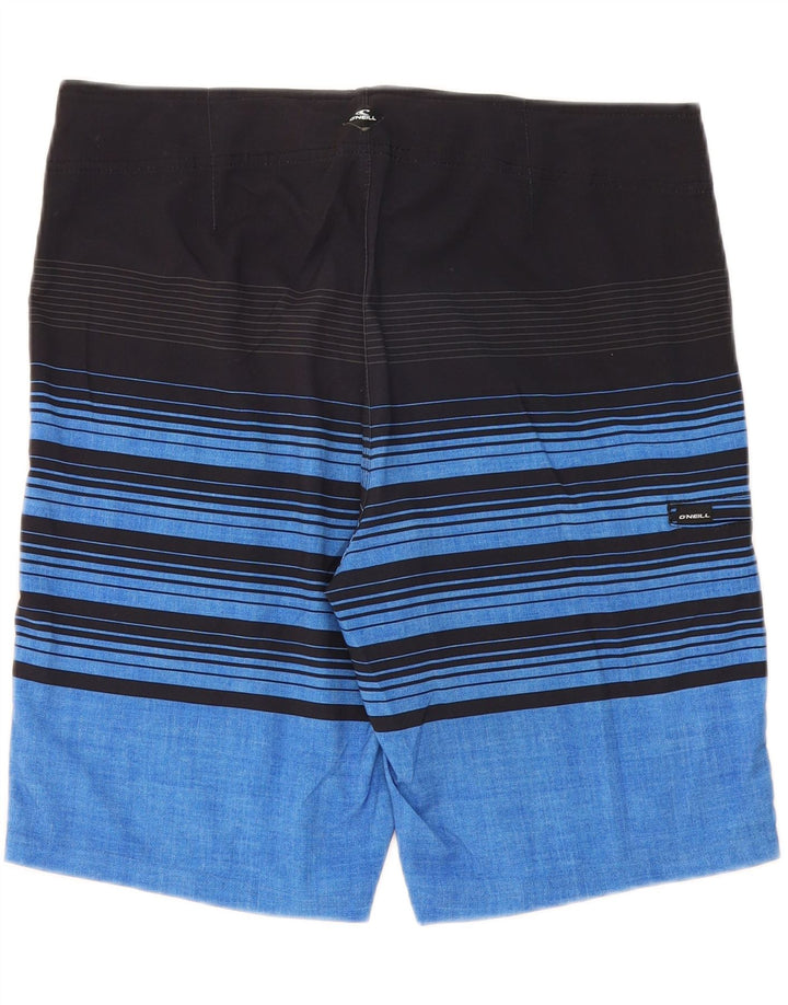 O'NEILL Mens Swimming Shorts Large Blue Striped Polyester Vintage O'Neill and Second-Hand O'Neill from Messina Hembry 
