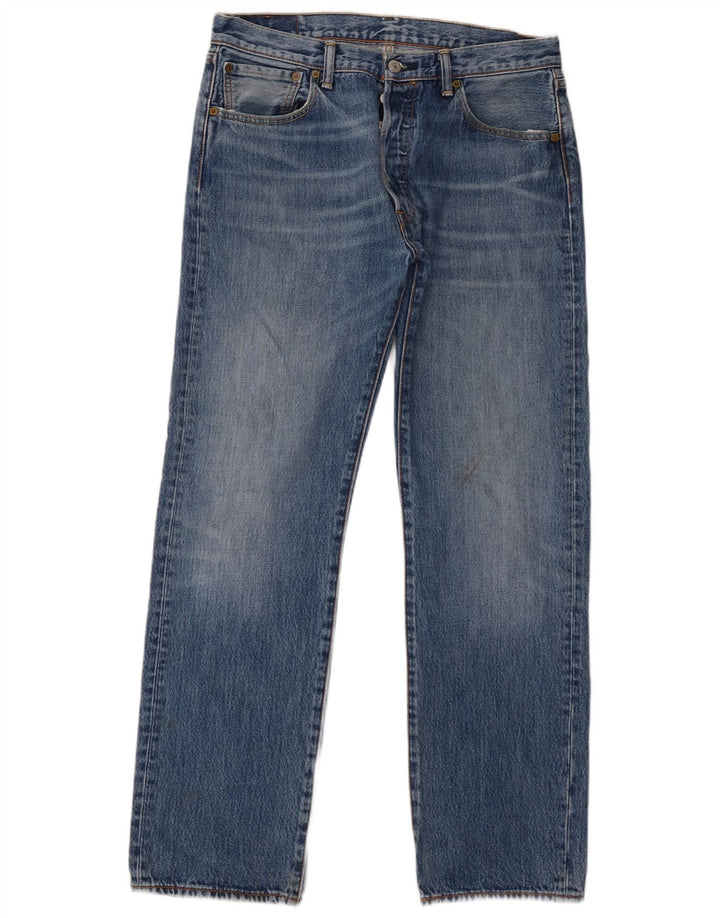 Blugi Levi's 501 Straight pentru bărbați W34 L32 Bumbac albastru