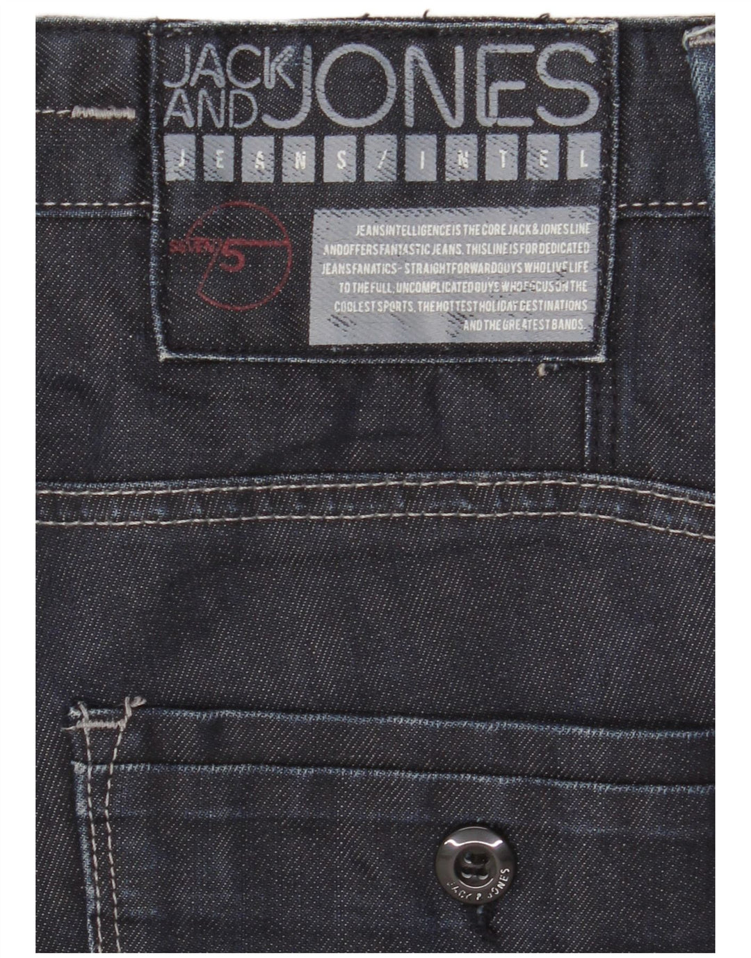 Blugi drepti cargo Jack & Jones pentru bărbați W32 L33 bleumarin