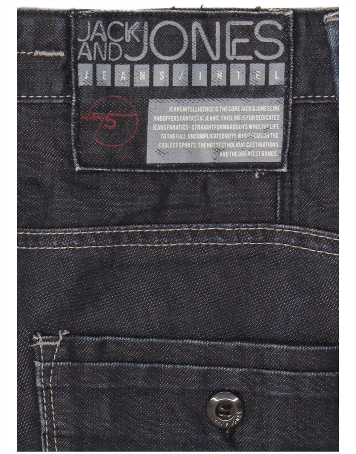 Blugi drepti cargo Jack & Jones pentru bărbați W32 L33 bleumarin