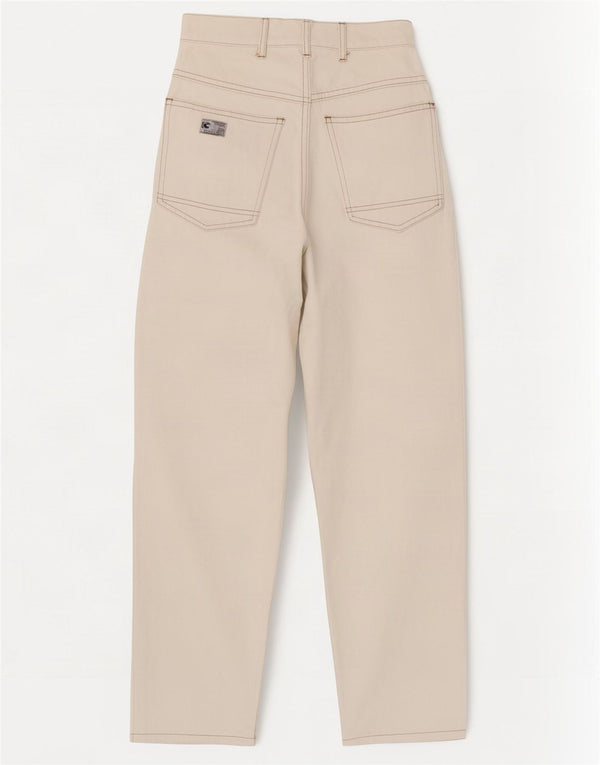 Blugi conici vintage pentru femei cu talie înaltă W27 L34 alb