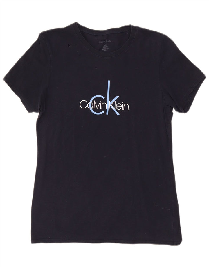 Tricou grafic Calvin Klein pentru femei Top UK 14 Medium Bleumarin