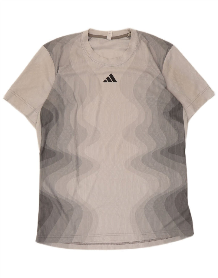 Tricou pentru bărbați Adidas Top mare, gri Tie Dye Poliester