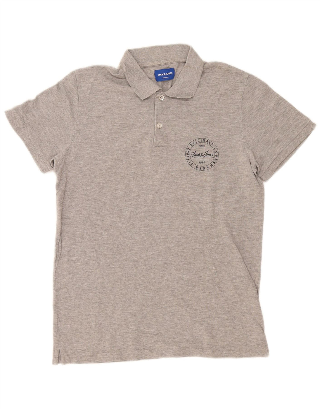 Tricou polo Jack & Jones pentru bărbați, bumbac, gri mediu