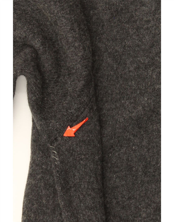 Pulover cu decolteu în V Tommy Hilfiger pentru bărbați, lână de miel, gri mică