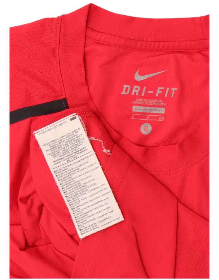 Tricou NIKE Dri Fit pentru bărbați Top mic, roz, poliester