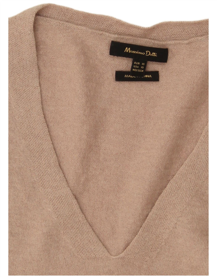 Pulover de damă Massimo Dutti cu decolteu în V supradimensionat UK 6 XS gri