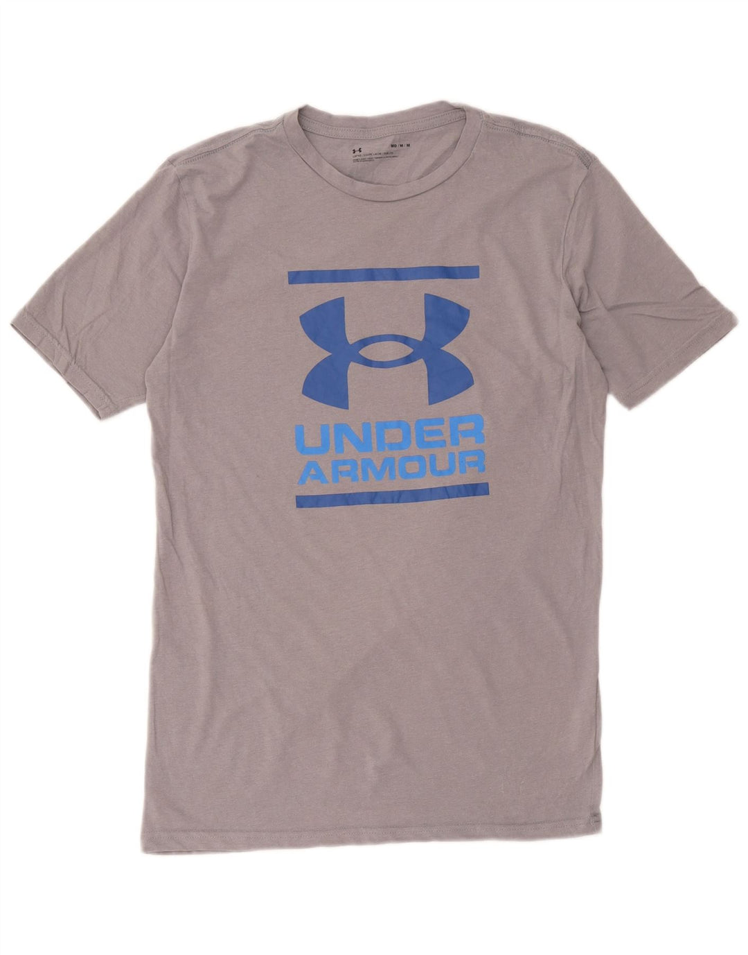 Tricou grafic pentru bărbați Under Armour Top din bumbac gri mediu