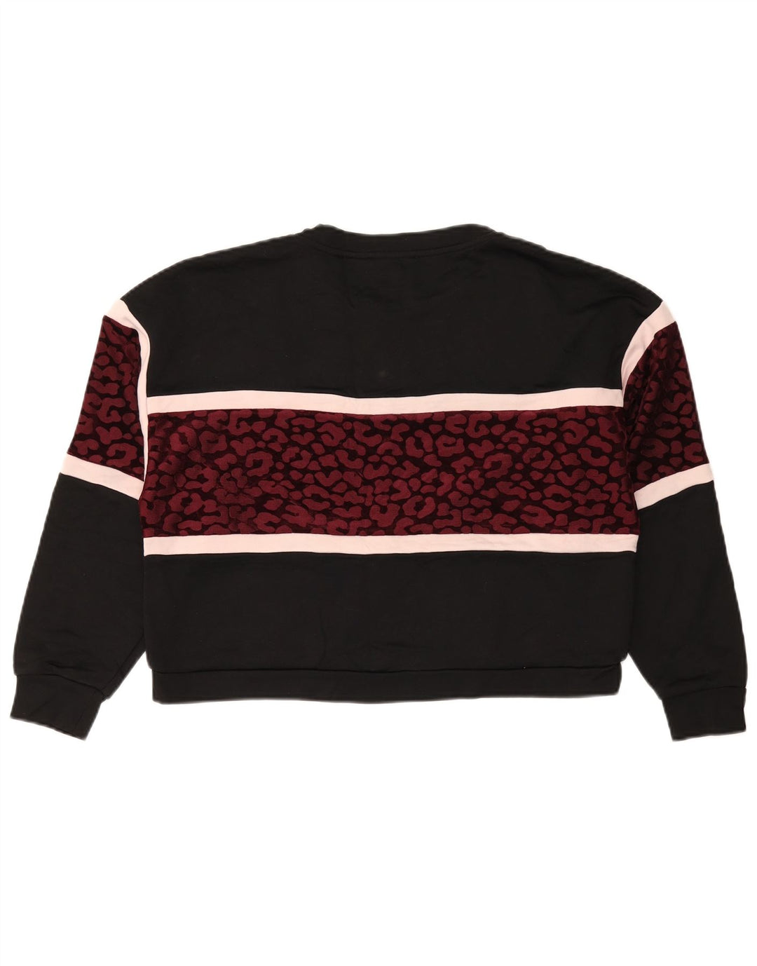 Pulover supradimensionat pentru femei Guess UK 14 Medium Black Animal Print
