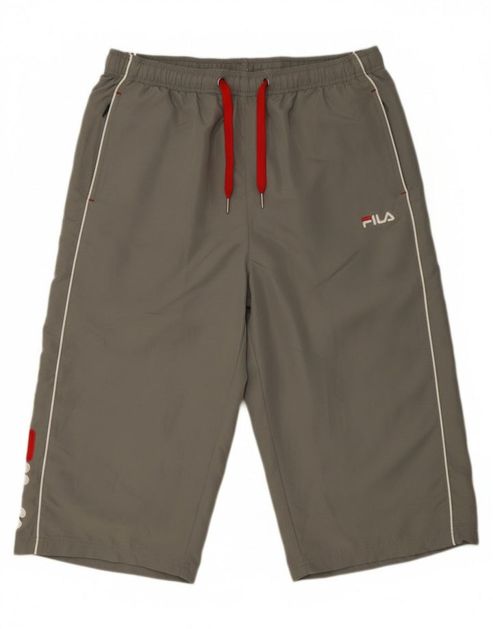 Pantaloni de trening Fila Graphic Capri pentru bărbați XL poliester gri