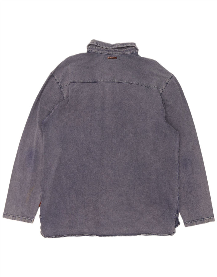 Cămașă Pulover pentru bărbați Marlboro Classics 2XL, bumbac bleumarin