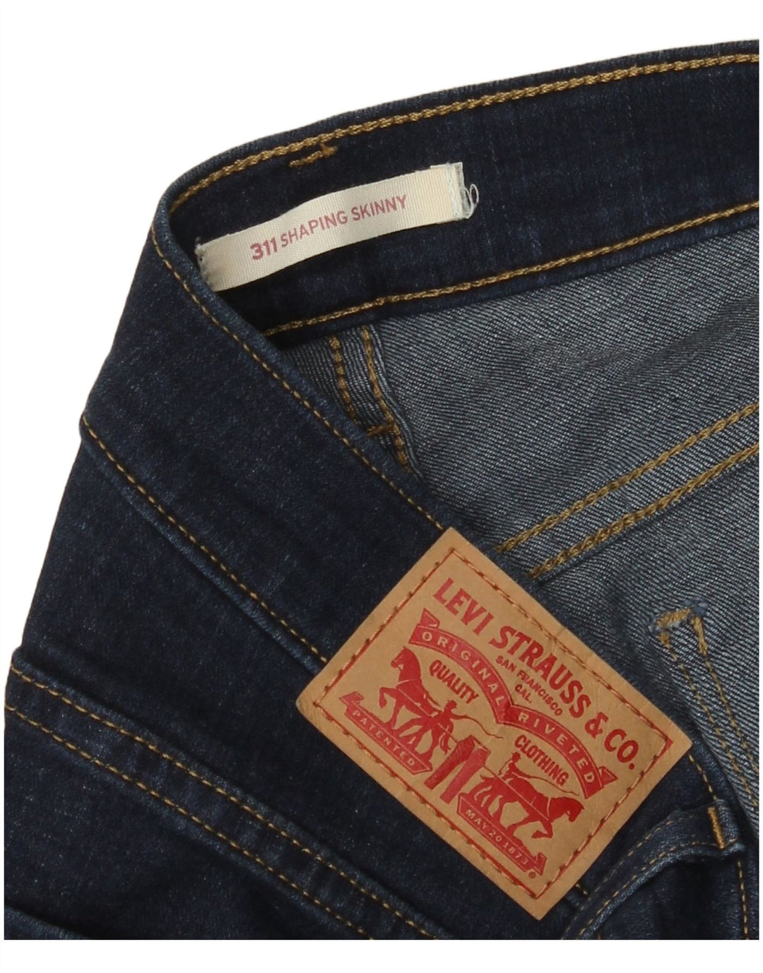 Blugi skinny 311 Shaping pentru femei LEVI'S W36 L29 bleumarin